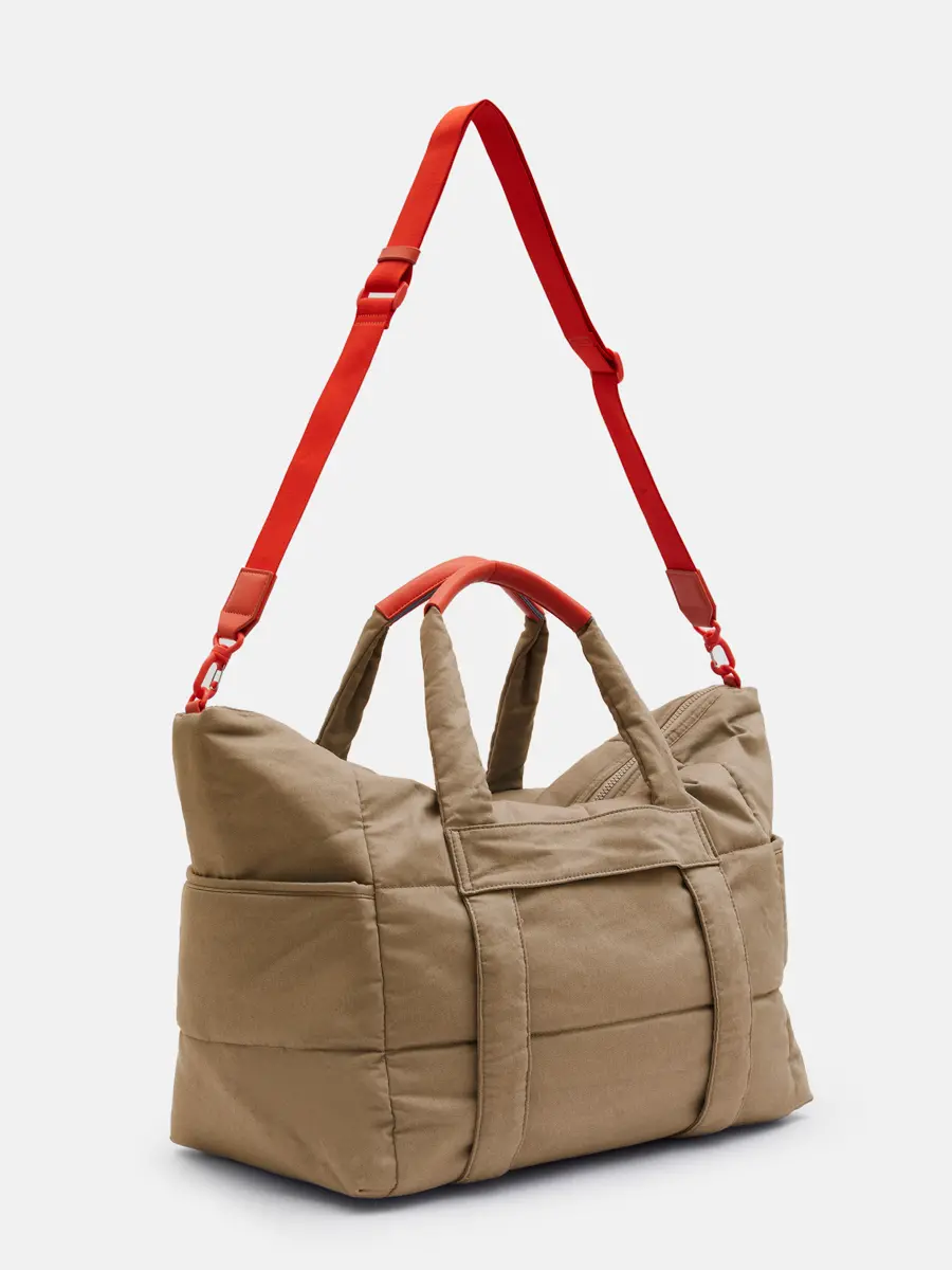 TRAVEL BAG CANVAS - toast 11006