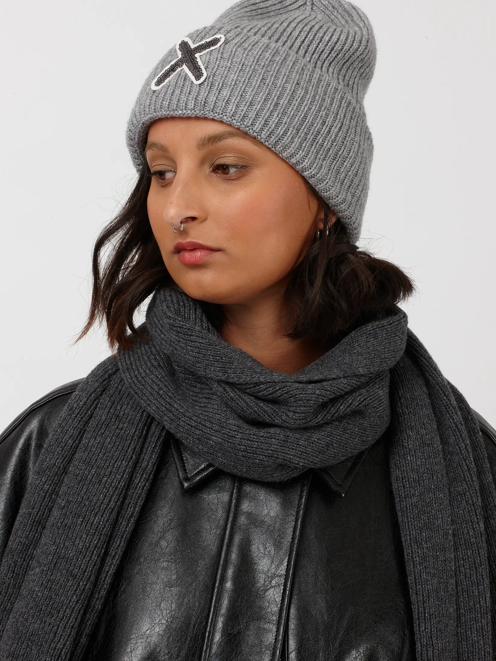 LUMI X GLITZI - grey melange 001