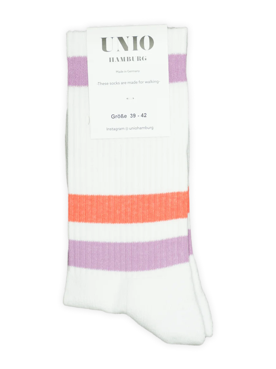 NEW TENNIS - white - lilac - orange 07 - Größe: 36-38